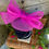 Thumbnail: Sophia - Elegant Handmade Cerise Crinoline Fascinator with Bow