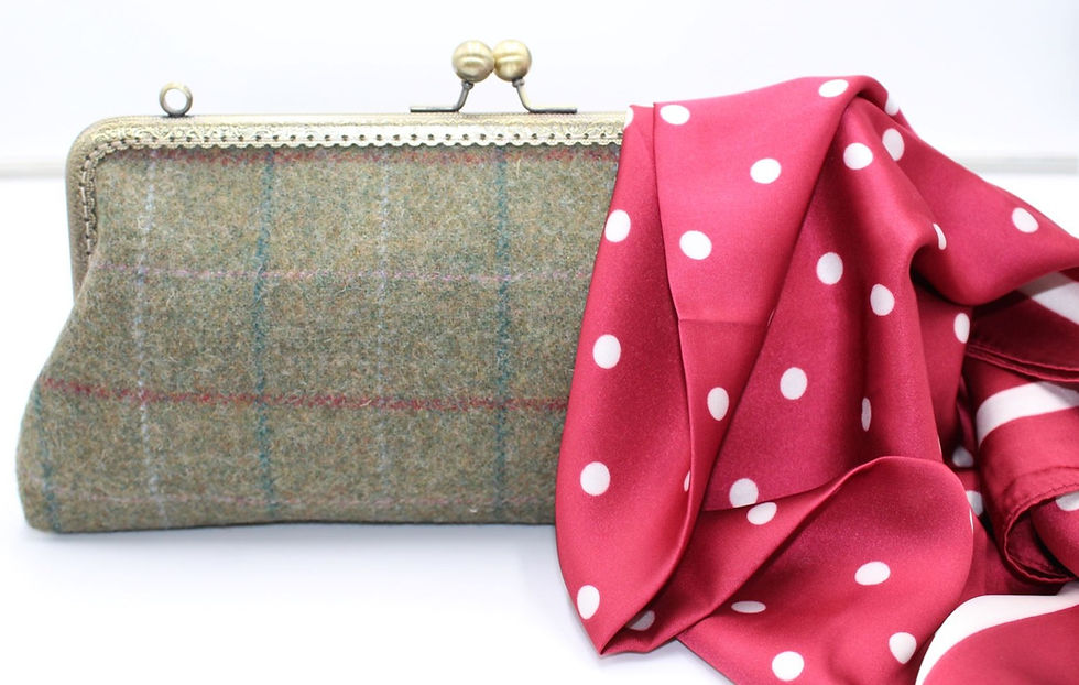 Thumbnail: The Epsom Tweed Clutch Bag Evening Purse