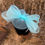 Thumbnail: Sophia - Elegant Handmade Aqua Blue Crinoline Fascinator with bow