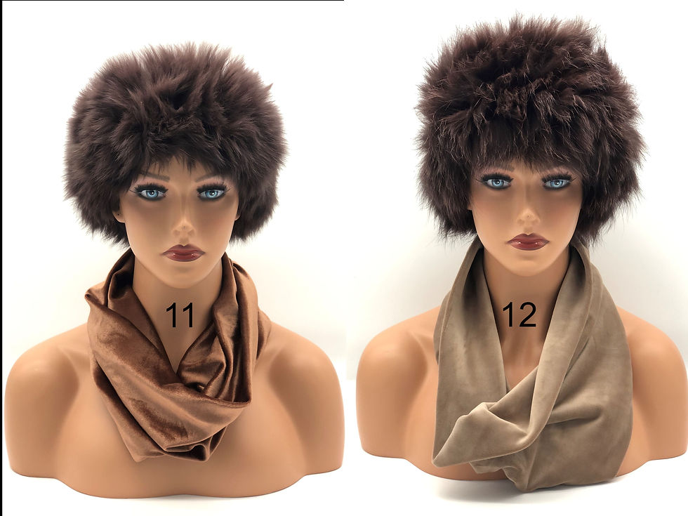 Thumbnail: Luxurious, handmade soft velvet snood neckwarmer