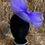 Thumbnail: Sophia - Elegant Handmade Purple Crinoline Fascinator with bow