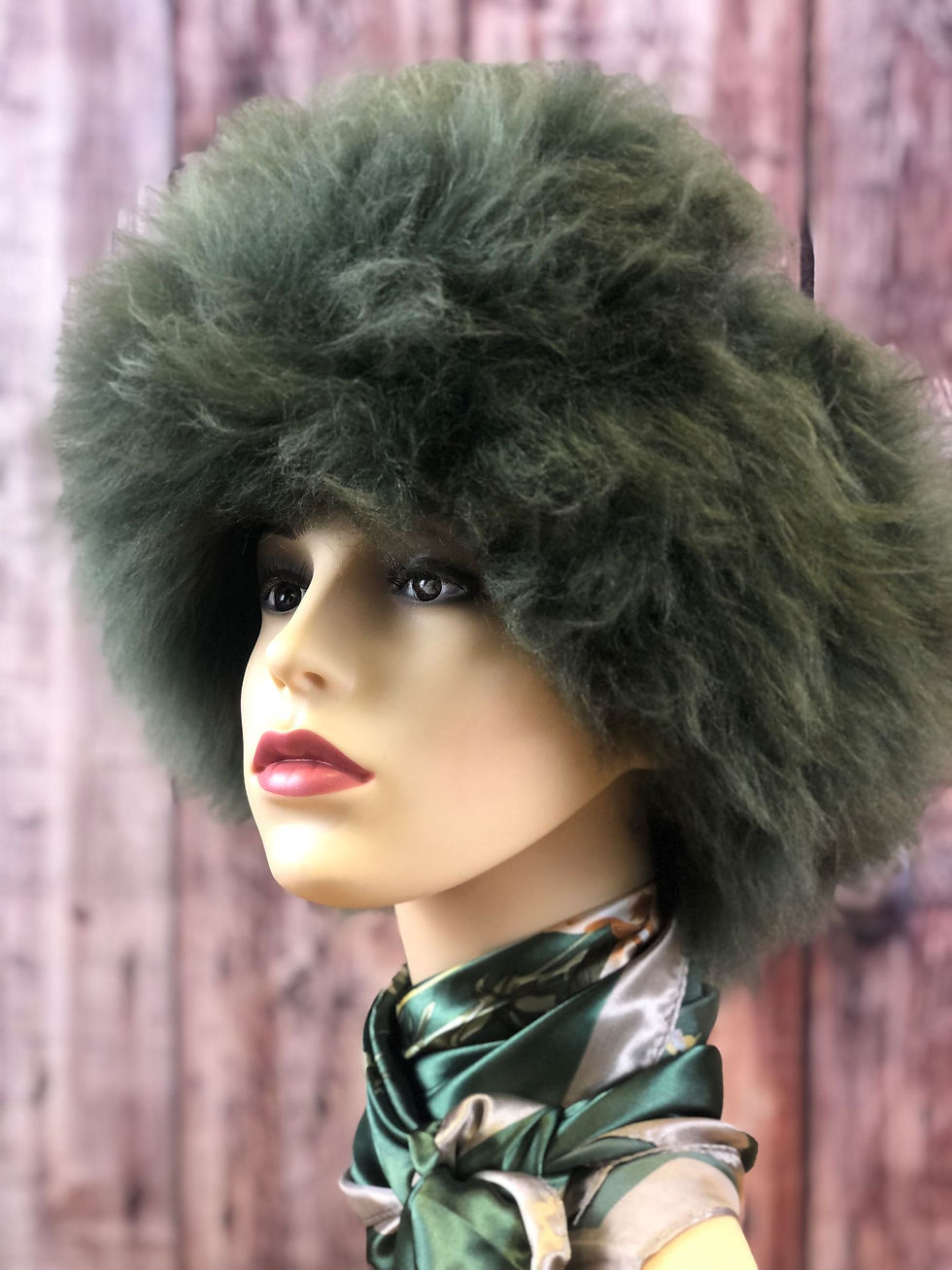 Thumbnail: Handmade Real Sheepskin Headband with luxurious velvet lining