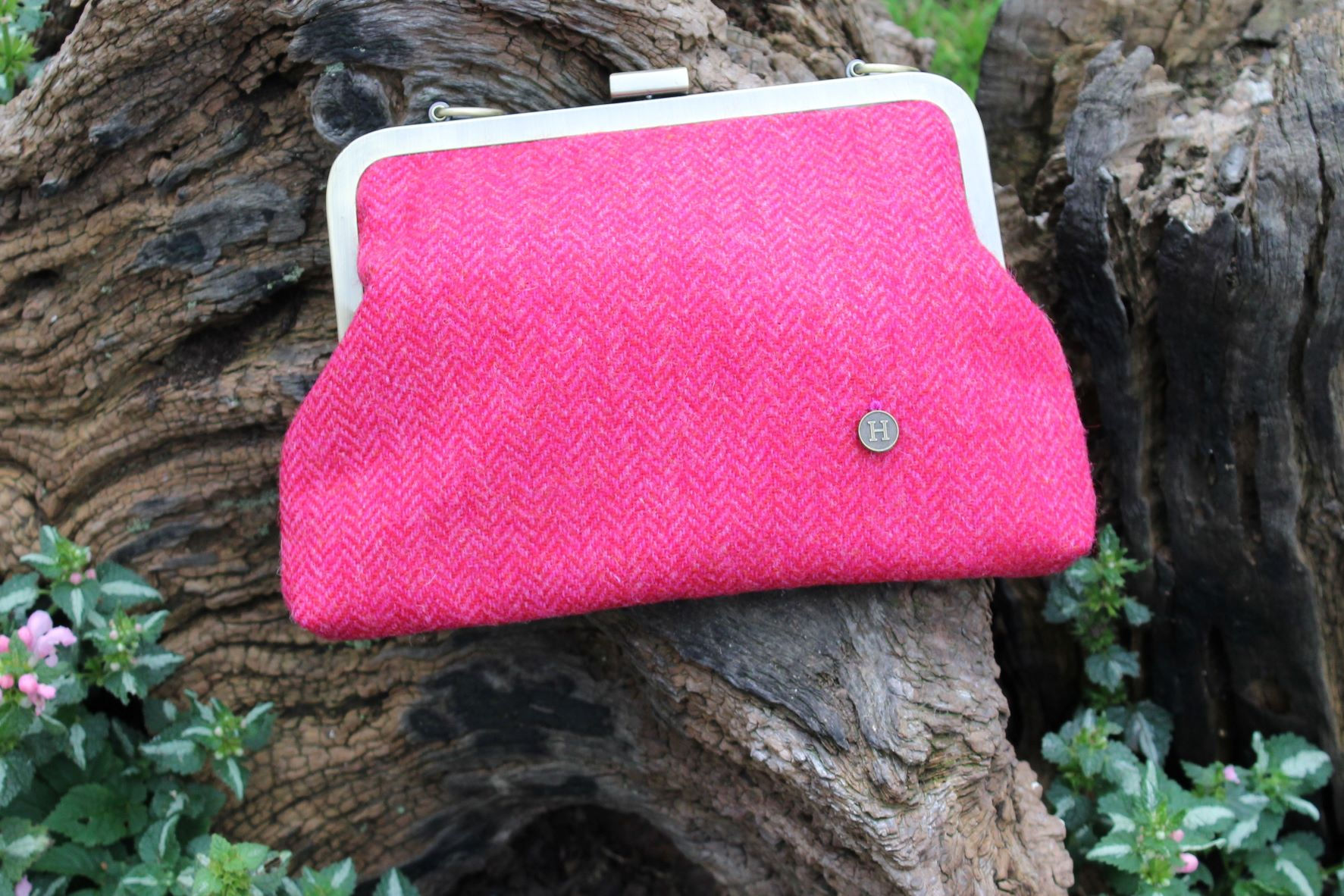The Newmarket Tweed Clutch Bag. Evening Purse, Fully Lined, Retro Elegance