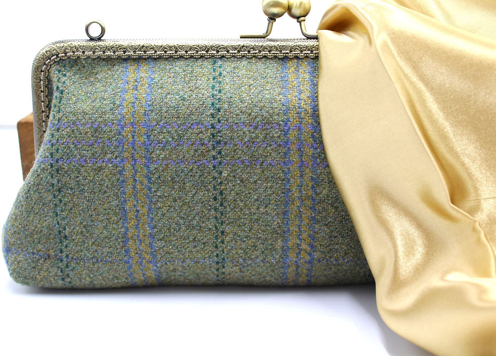 Thumbnail: The Epsom Tweed Clutch Bag Evening Purse