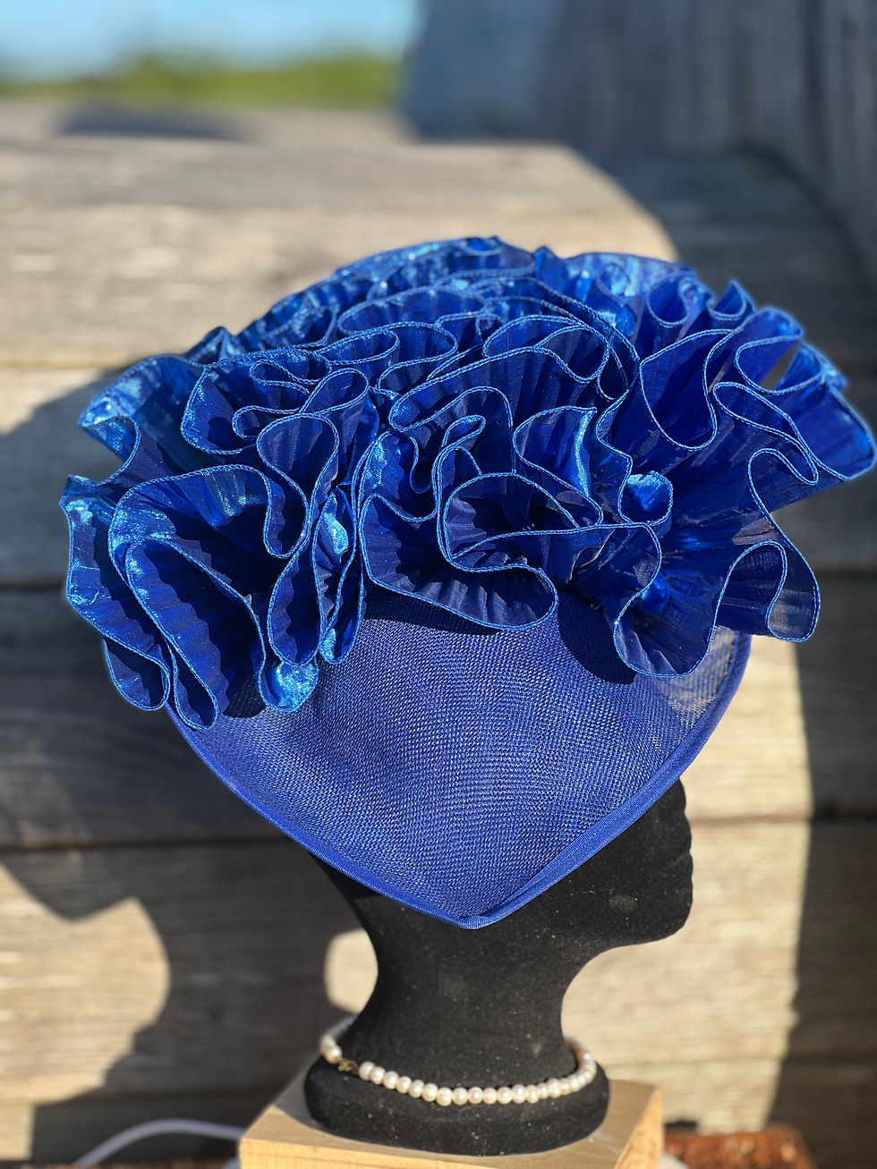 Thumbnail: Royal Blue Teardrop Fascinator
