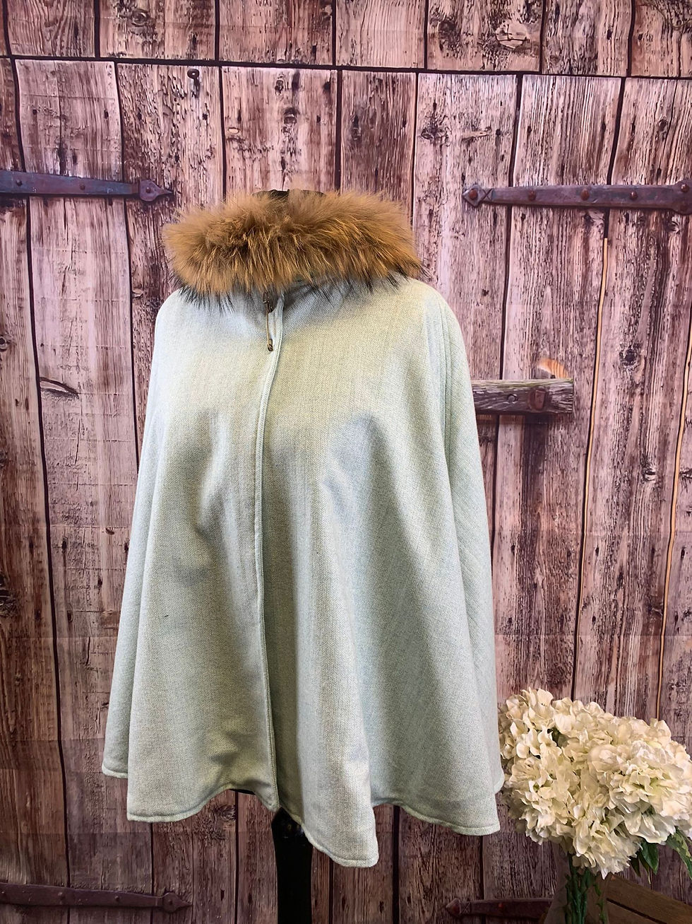 Thumbnail: Handmade lightweight tweed Cape in a classic style.  One Size.