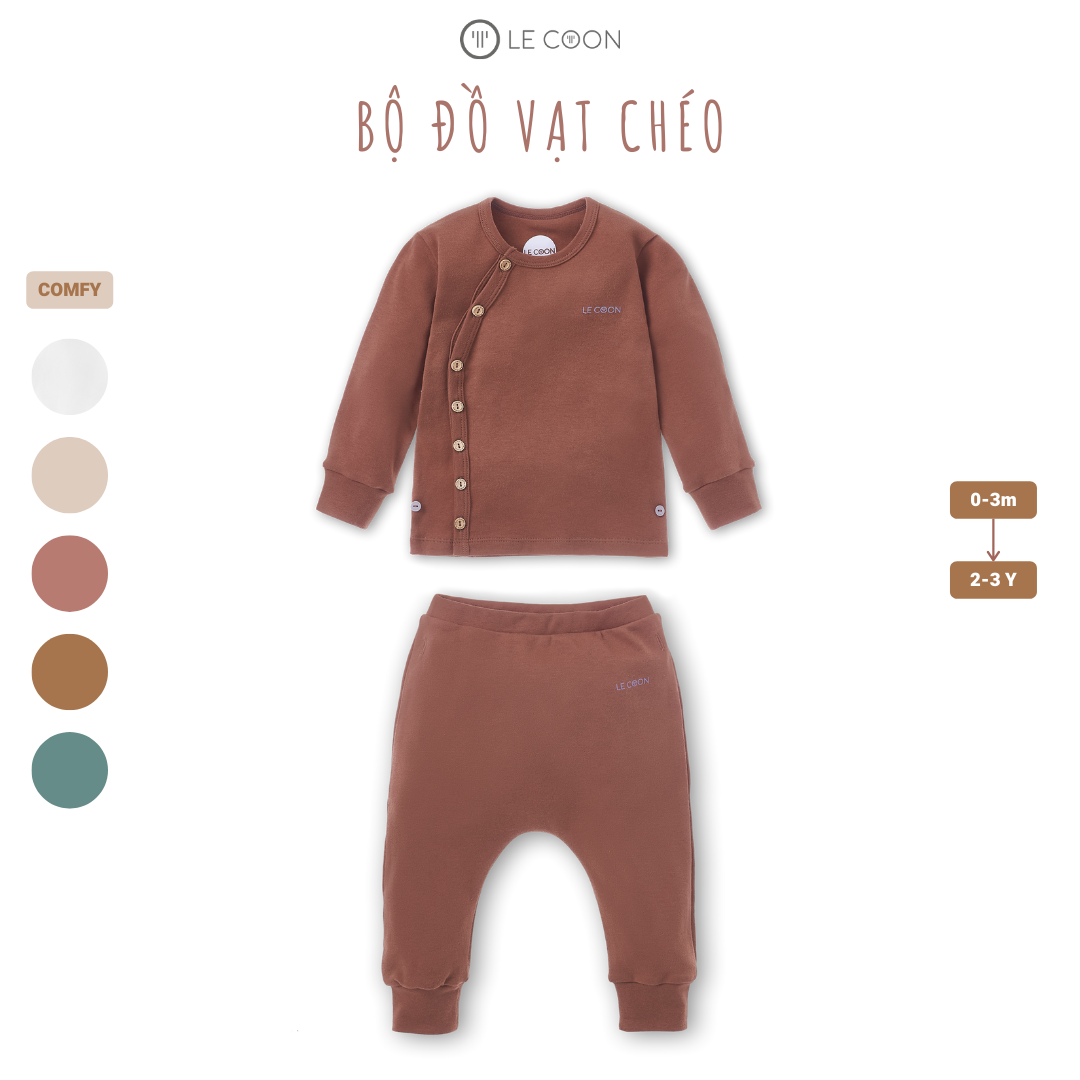 BỘ ĐỒ VẠT CHÉO - MÀU VỎ ĐỖ CEDAR WOOD