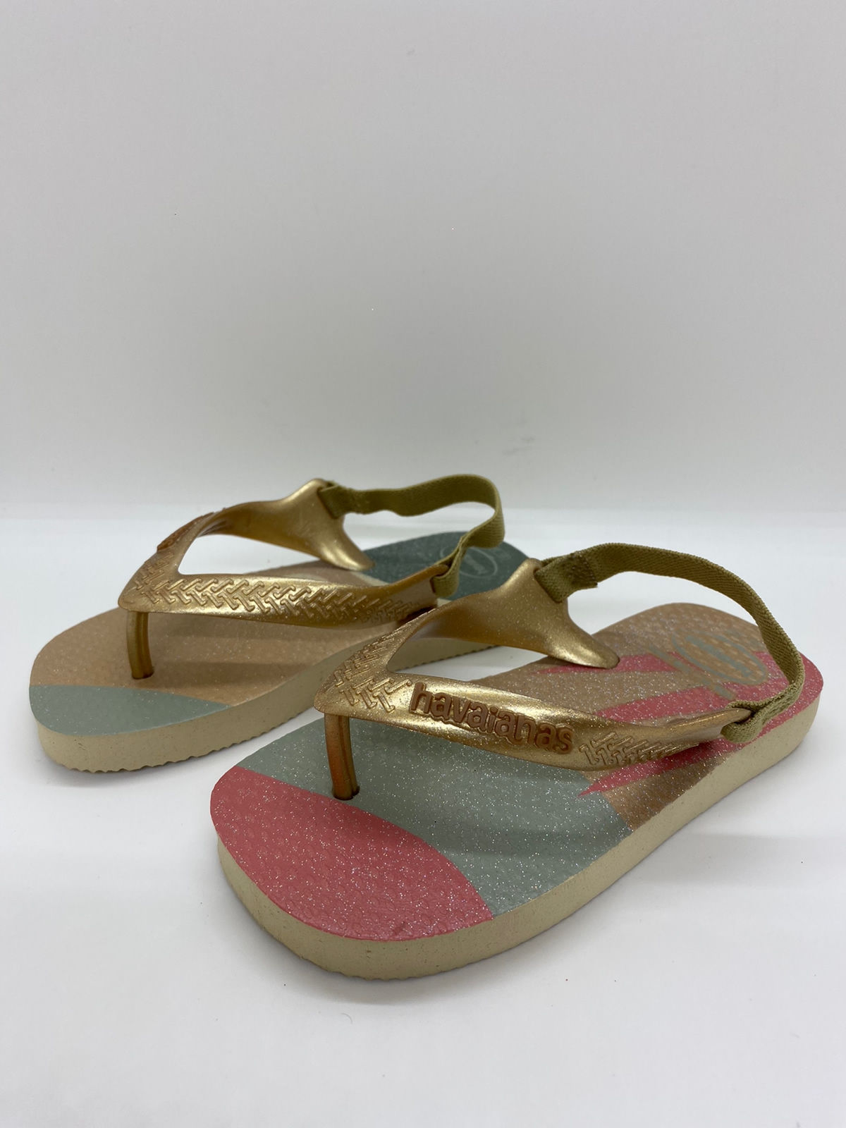 Ojotas Havaianas BABY 530040 PALLET GLOW SAN GREY GOLDEN