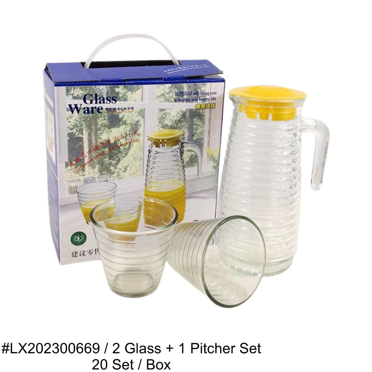 LX-202300669 2 GLASS +1 PITCHER SET (20SET)