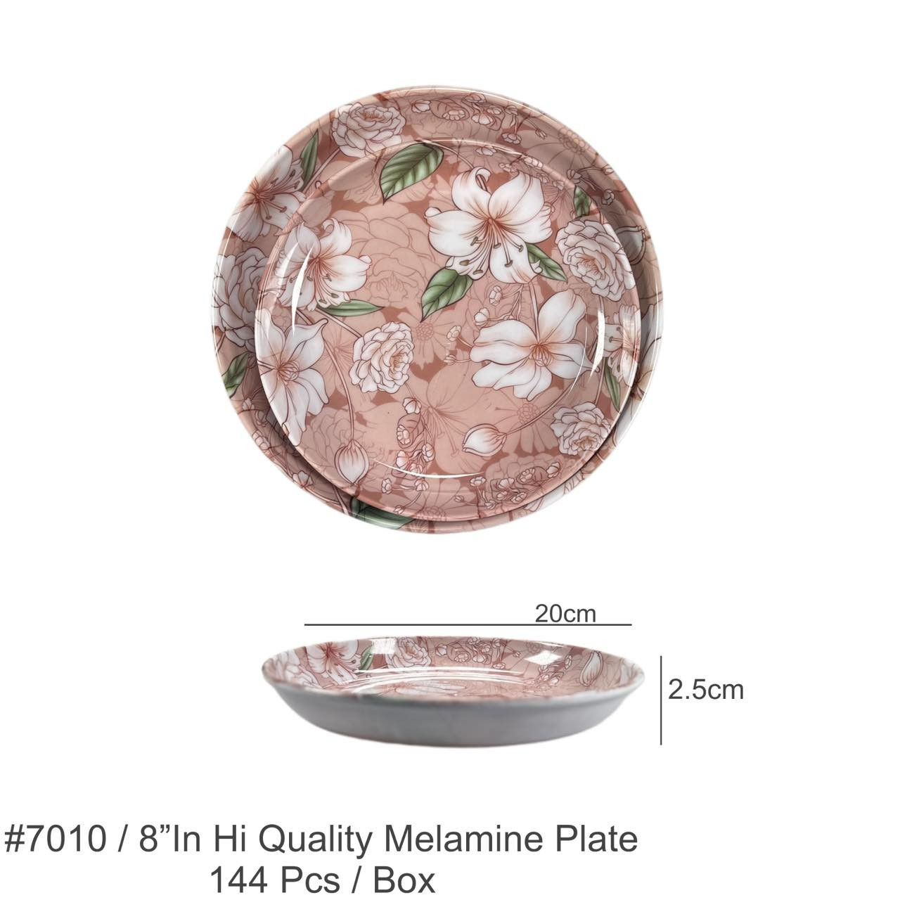 7010 HI QUALITY MELAMINE PLATE (144PCS)