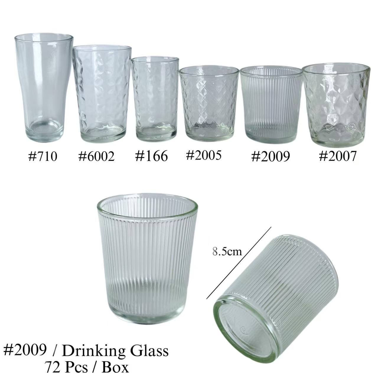 2009 DRINKING GLASS (72PCS)