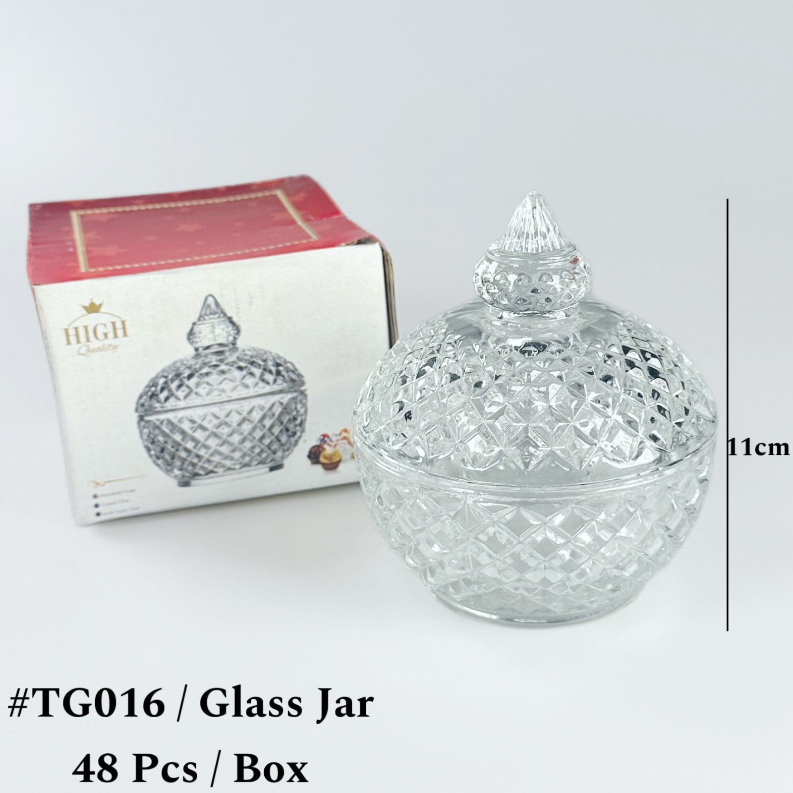 TG016 GLASS JAR (48PCS)
