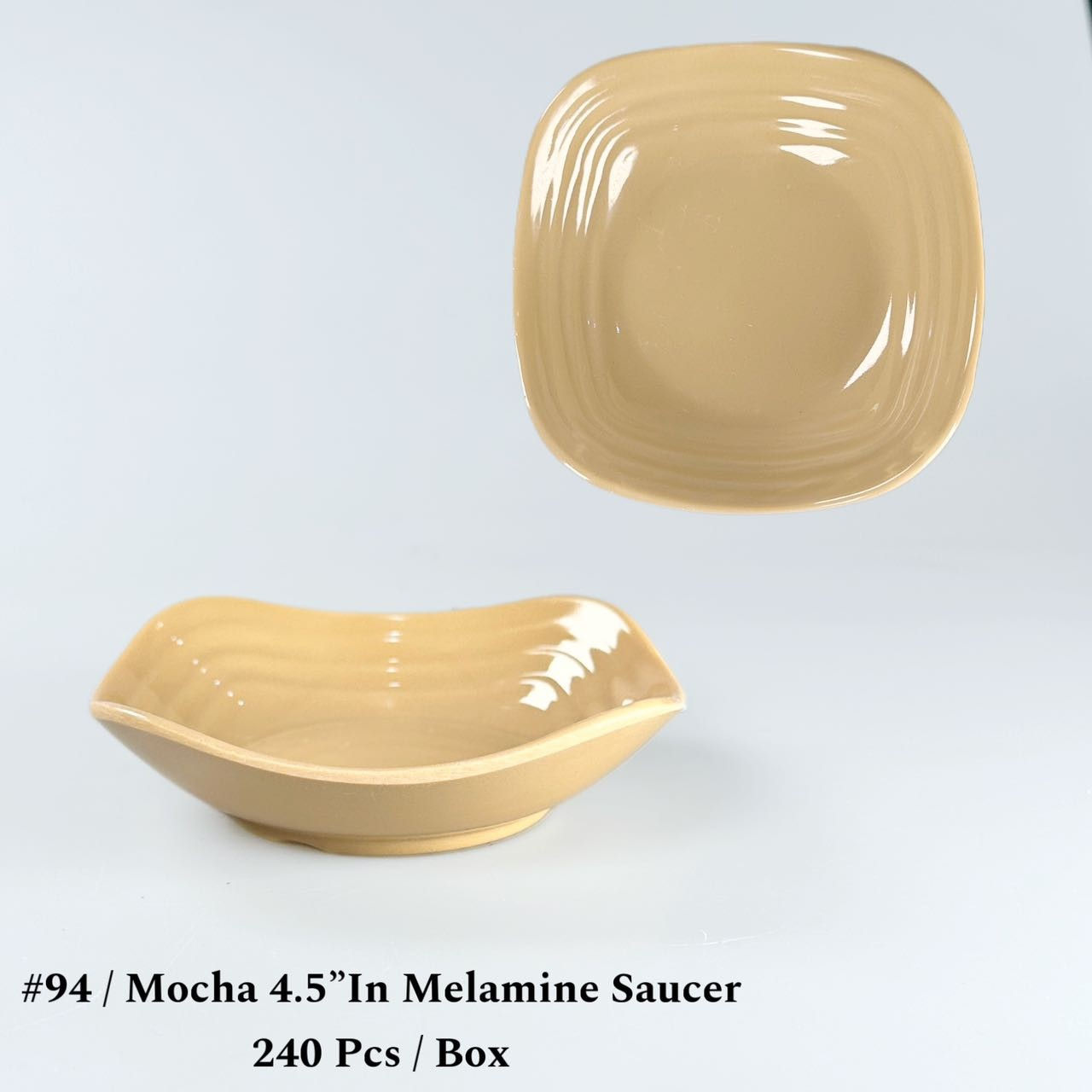 #94 Mocha 4.5'In Melamine Saucer (240pcs)