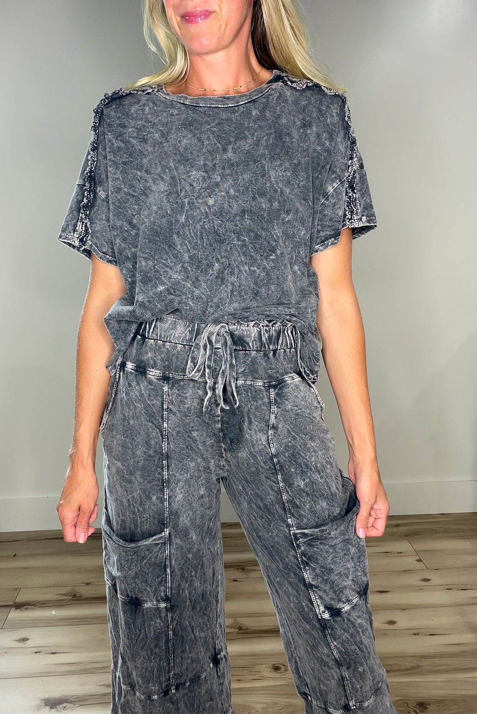 Thumbnail: Lyla Mineral Washed Cropped Pants