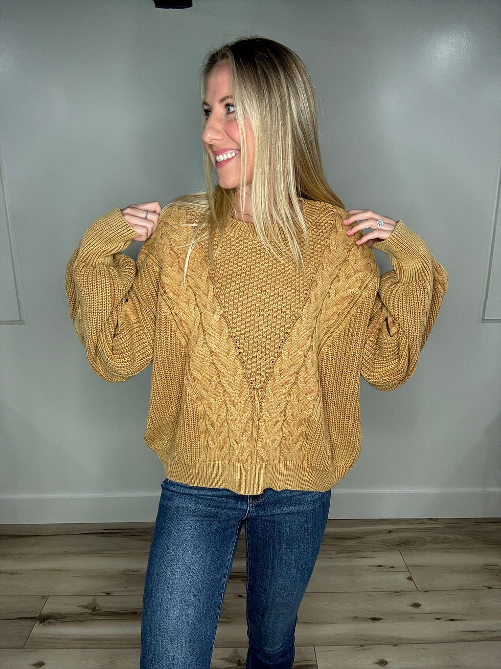Thumbnail: Turmeric Cable Sweater