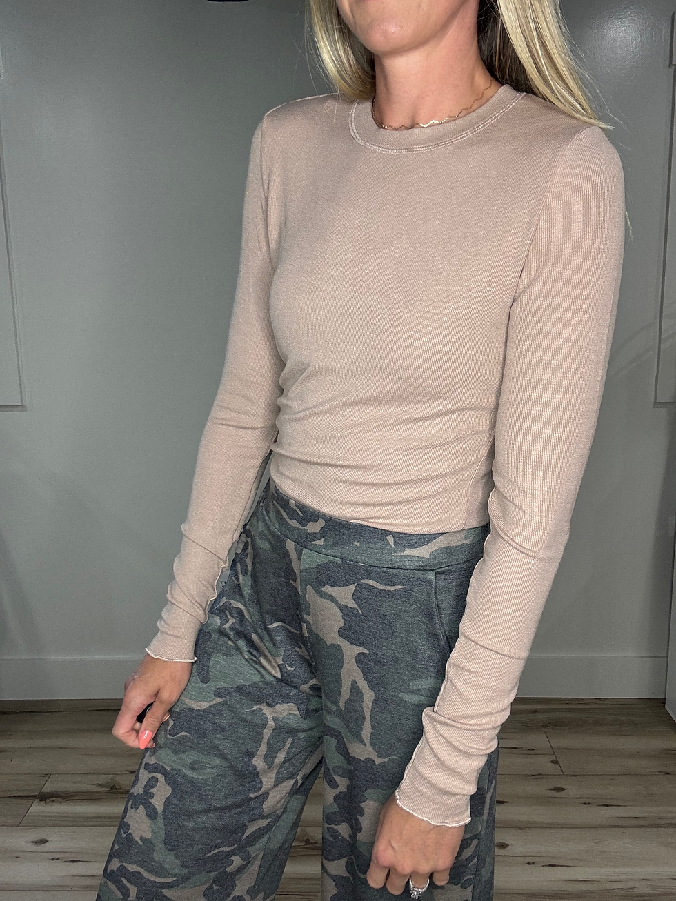 Thumbnail: Basic Ribbed Long Sleeve