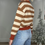 Thumbnail: Camel & Rust Stripe Top