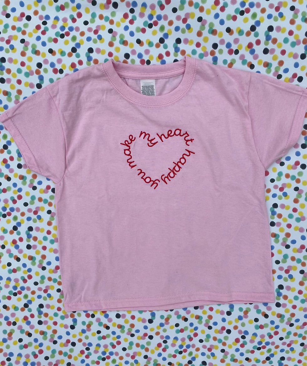 Thumbnail: THE YOU MAKE MY HEART HAPPY T-SHIRT 