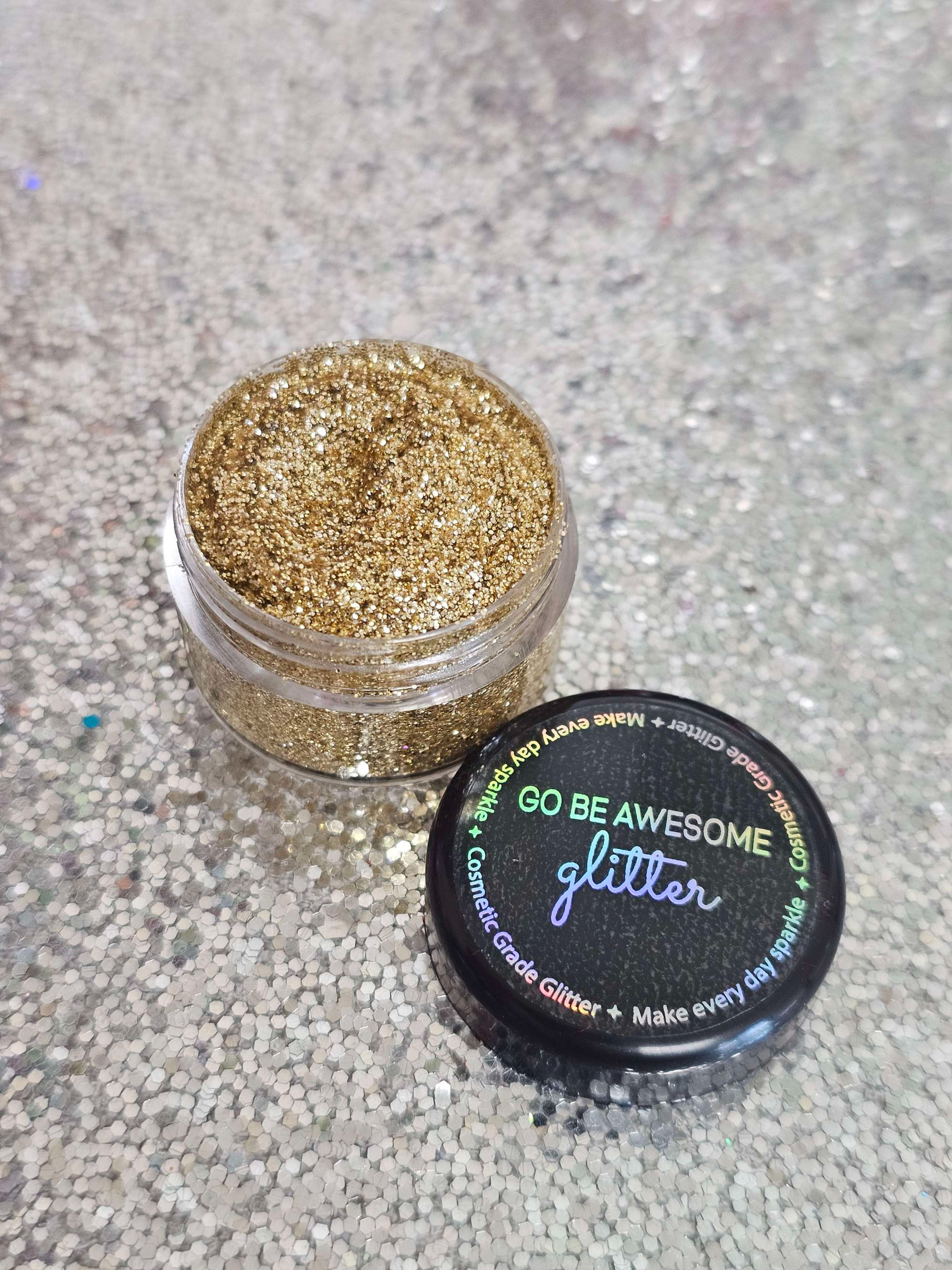 Luxe Gold Glitter Gel