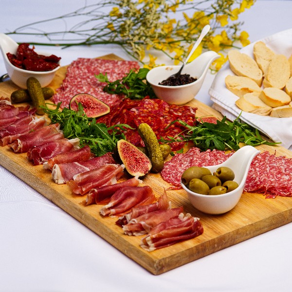 Arranged Food and Objects