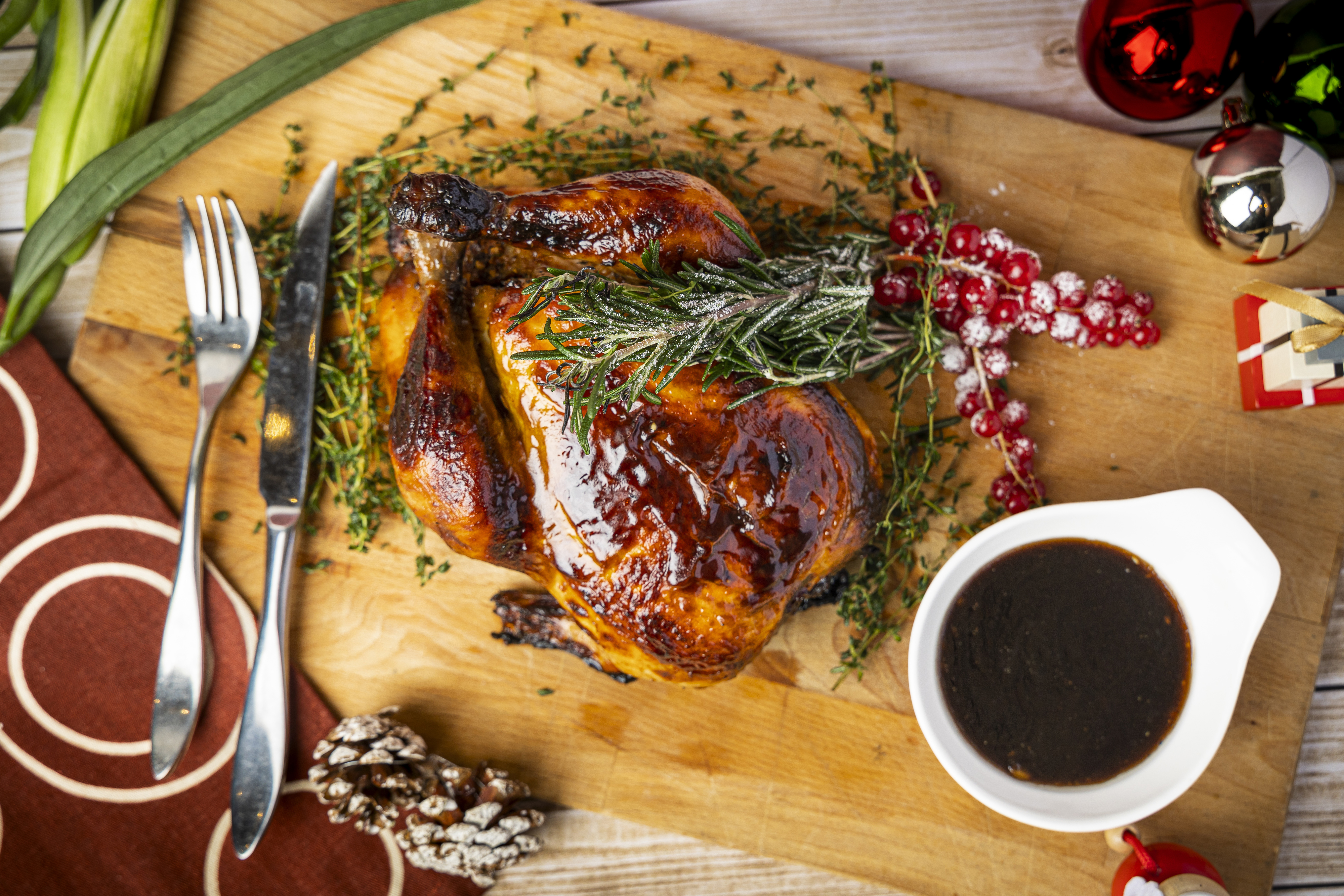 Arranged Food and Objects