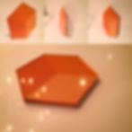 Thumbnail: Rosette Hex Tile one inch thick