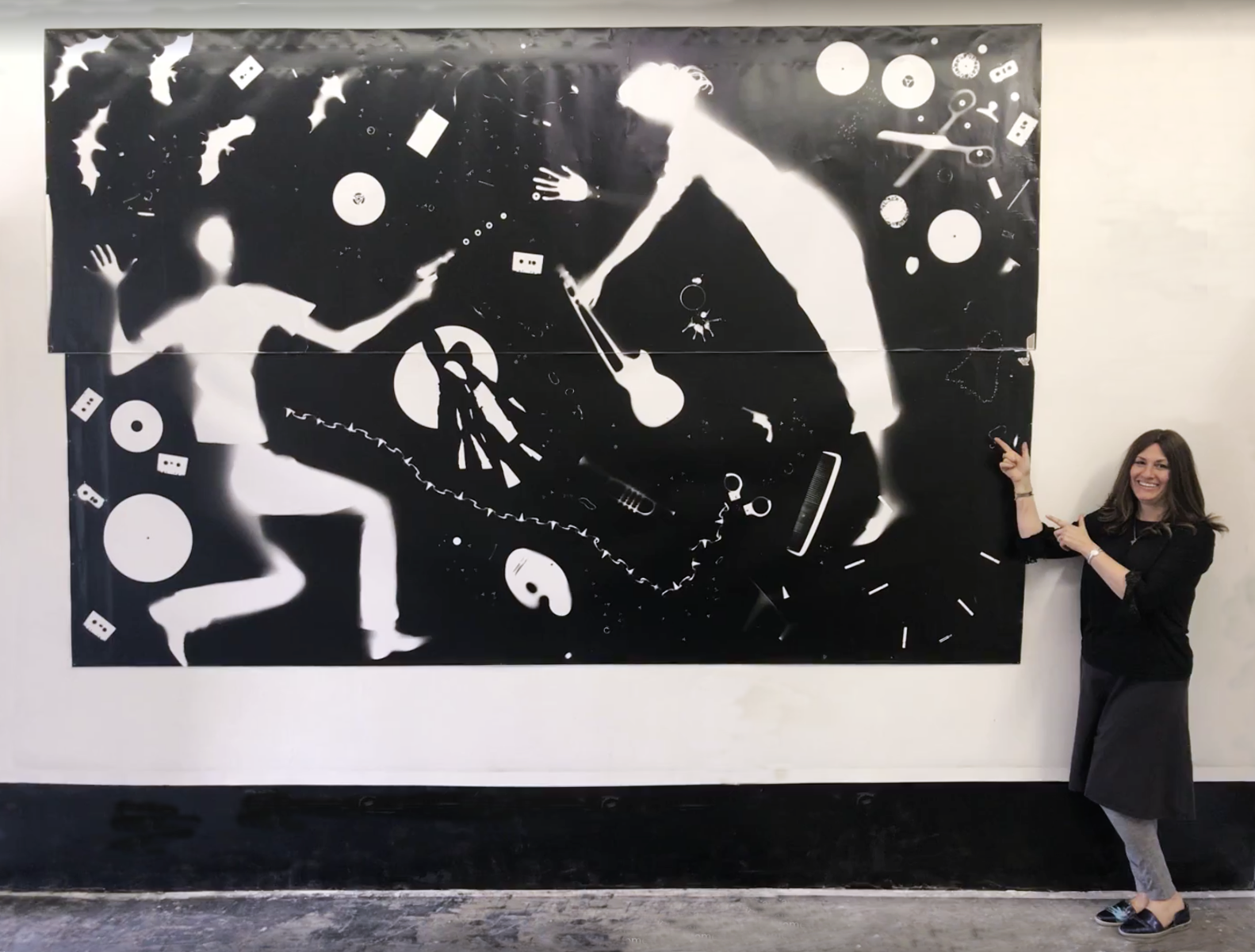 Election Day (with artist for scale)