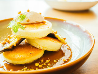 Baby banana pancakes