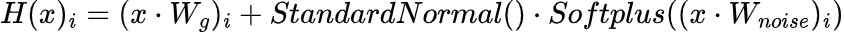 H Function with weights and random noise.