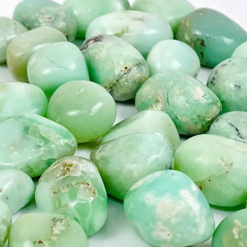 Vertus, bienfaits, propriétés et histoire de la Chrysoprase en lithothérapie
