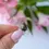 Thumbnail: bague acier inoxydable argenté et pierre naturelle obsidienne dorée