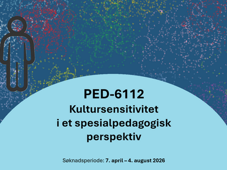 PED-6112 – Kultursensitivitet i et spesialpedagogisk perspektiv