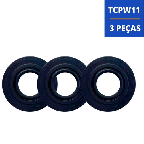 Kit de 3: Retentor para Caixa de Direção Nak TCPW11 - 20*39 7*6.3