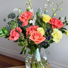 Handmade floral arrangements featuring beautiful blooms thoughtfully designed with love and intention.