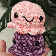 Handmade crochet creations featuring carefully crafted yarn products such as plush toys, accessories, home décor, bags, and wearable pieces.