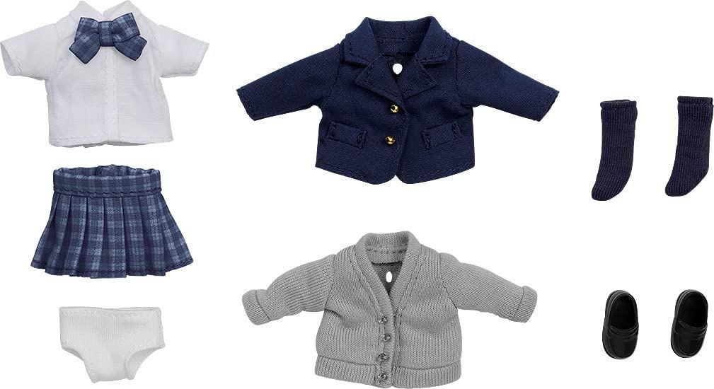 黏土娃 服裝套組 制服外套: Girl（藏青色）