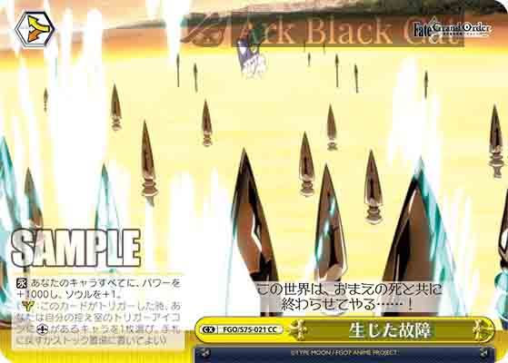 FGO/S75-021 CC 生じた故障