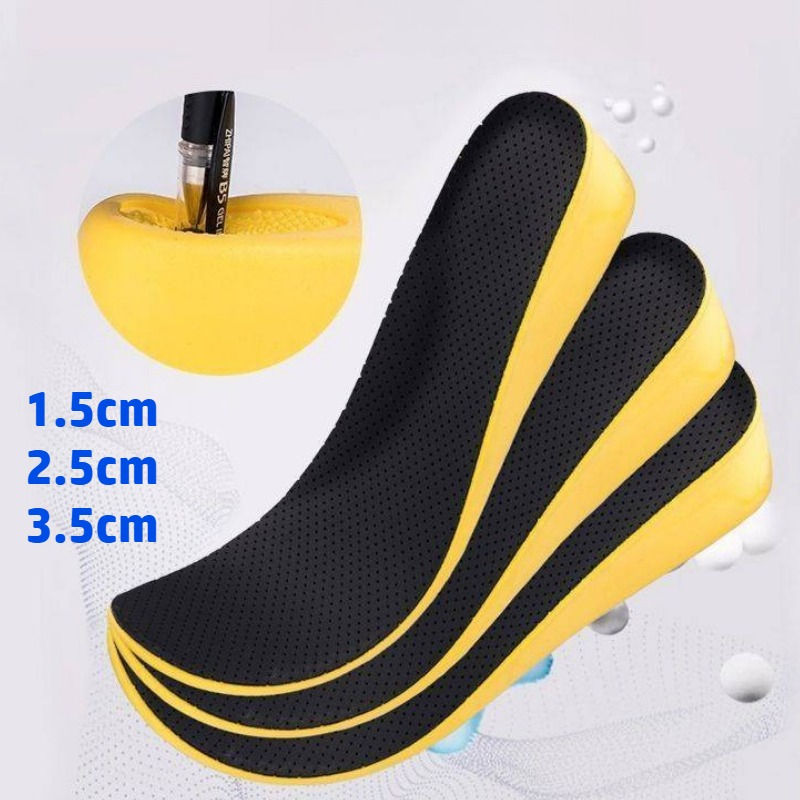 Invisible Height Increase Insoles for Women Men Elevator Shoe Inserts Heel Lift