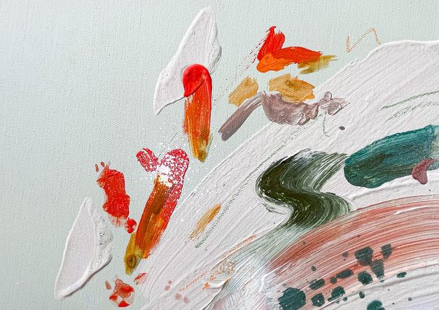 Acrylgemälde abstrakt Detailansicht