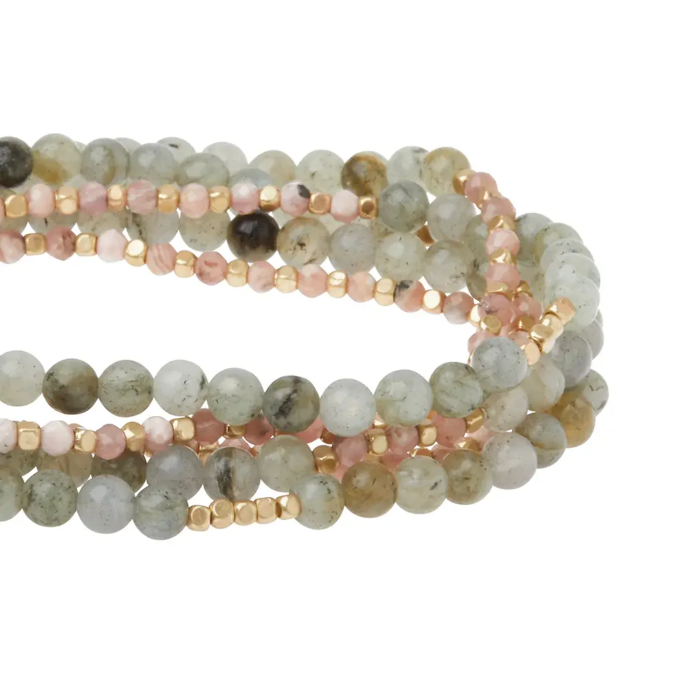 Thumbnail: Rhodochrosite & Labradorite - Stone of Love & Magic