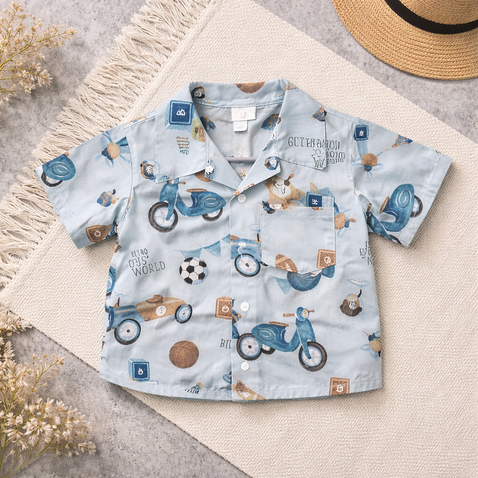 Thumbnail: Playtime Print Button-Up Shirt for Boys (Ages 1–6)