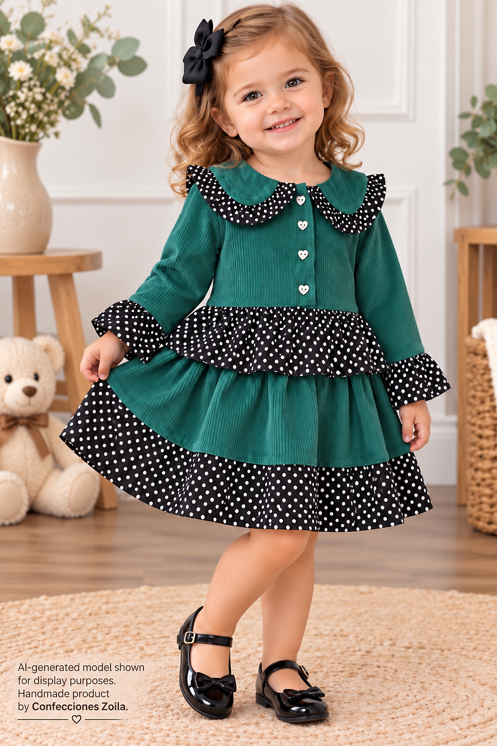 Thumbnail: Vestido verde con negro