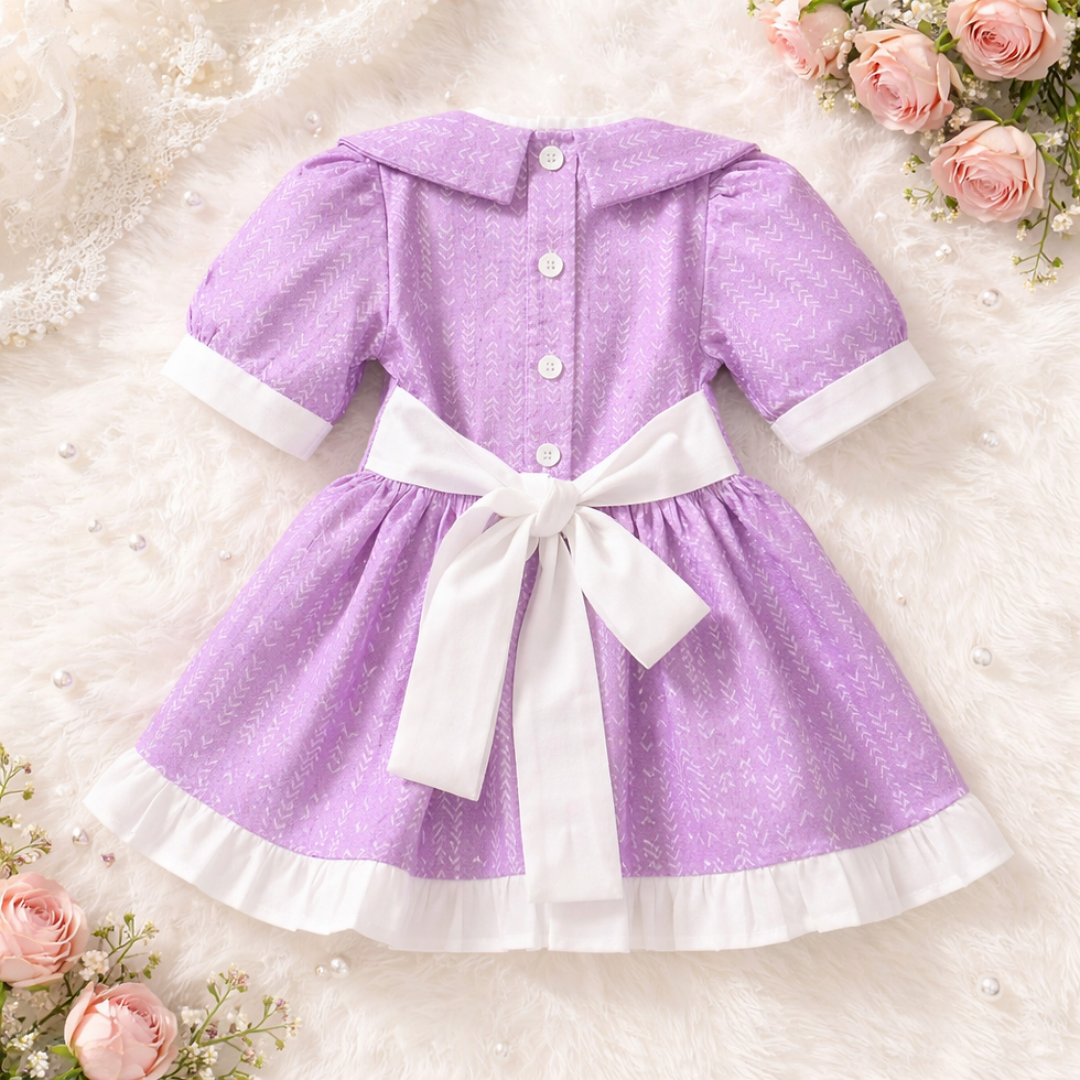 Thumbnail: Handmade Sewn Lilac Tulle Dress – Girls Size 3 – NJ