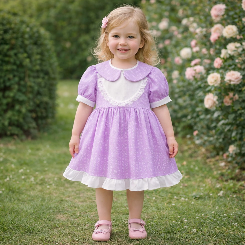 Miniatura: Lace Petal-Collar Dress