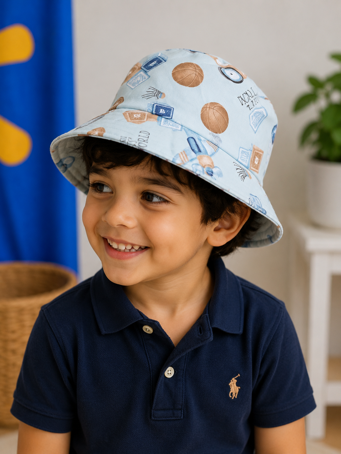 :
Sports Adventure Handmade Bucket Hat for Boys