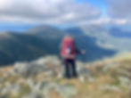 Sarah Robison standing atop Mount Washington in New Hampshire's White Mountain National Park in September.