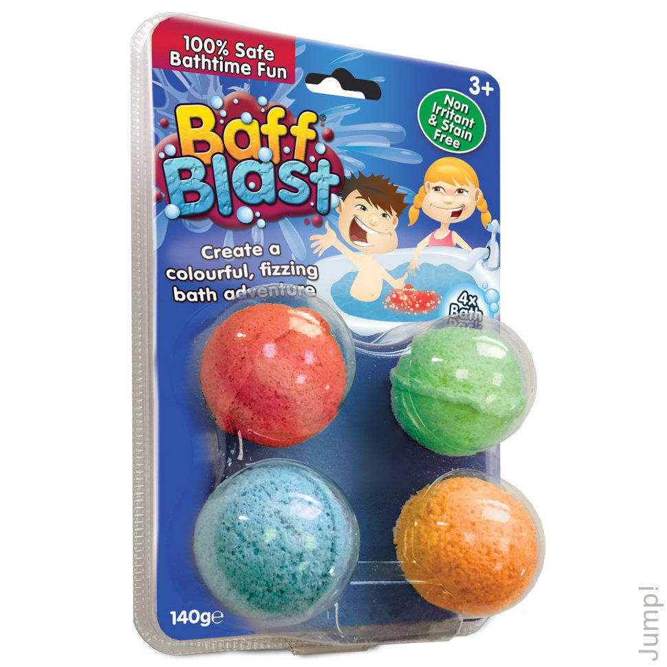 Baff Blast 4шт. бомбочки для ванной