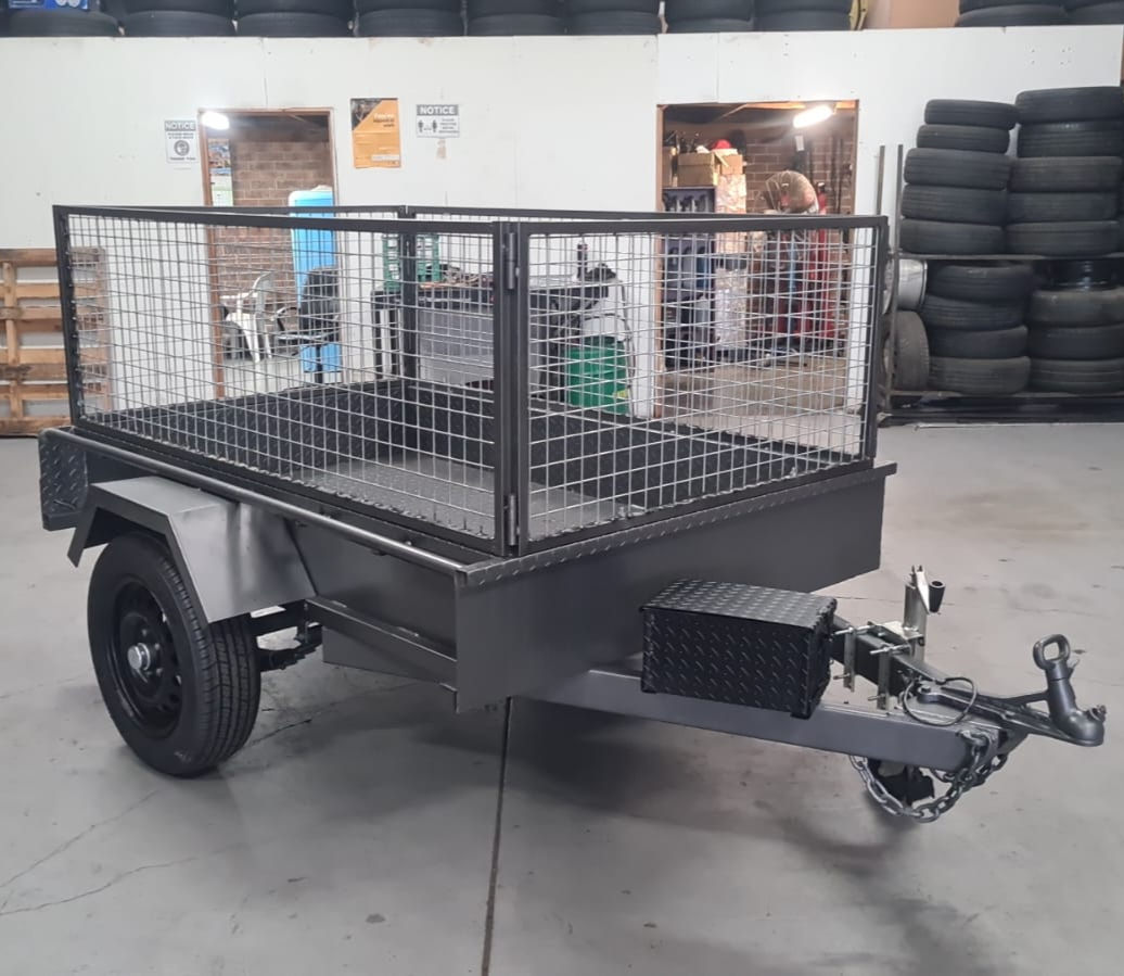 6 x 4ft Heavy Duty Trailer with 600 mm Cage
