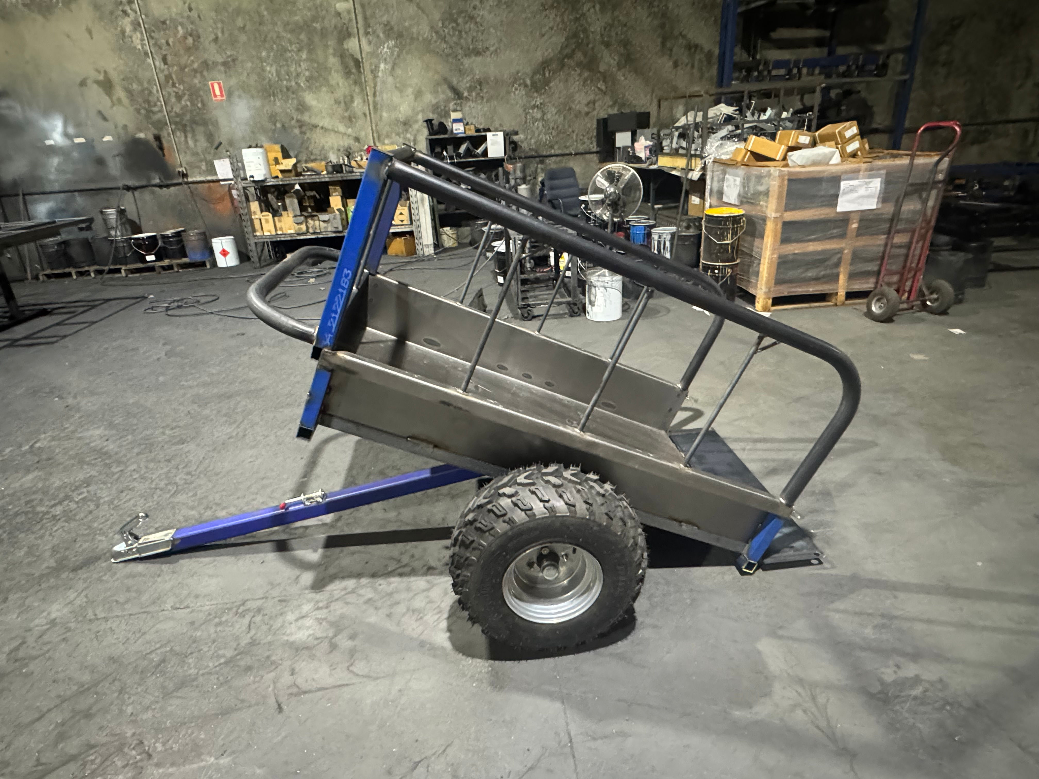 5*3 ATV Trailer with guard rails
