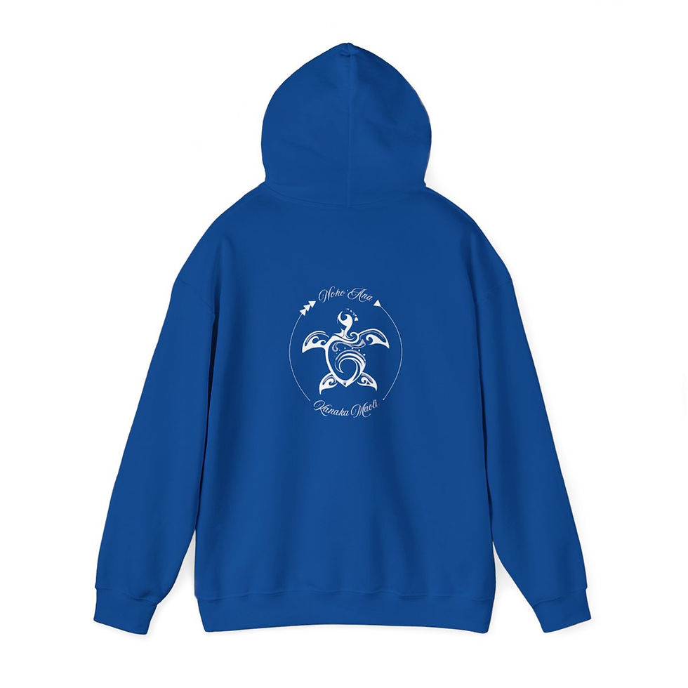 Thumbnail: Hooded Sweatshirt, Heavy Blend™ ~ Honu ~ Noho 'ana Kanaka Maoli